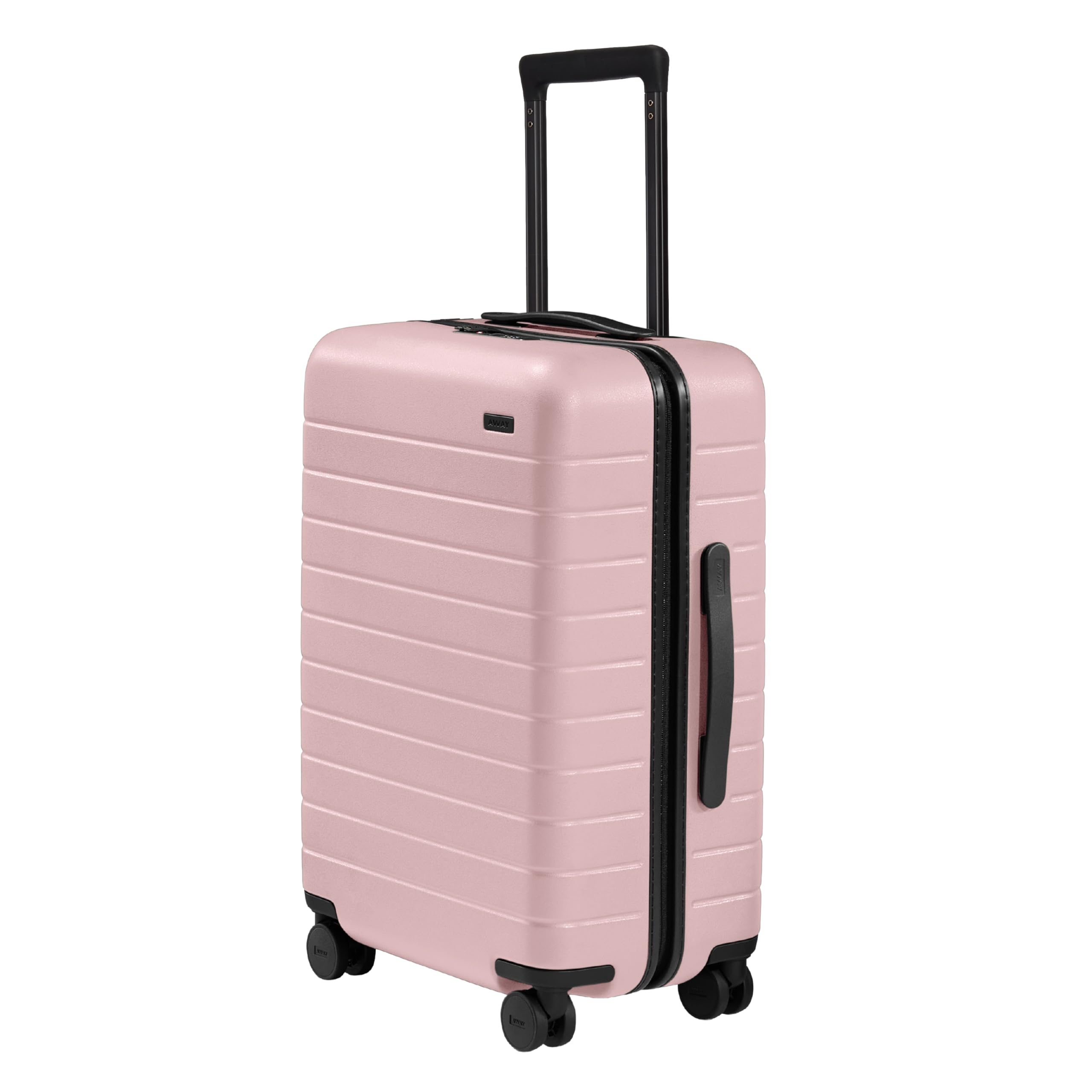 Away Bigger Carry-On Luggage - 23-Inch Lightweight Hardside Suitcase with 360° Spinner Wheels, Interior Compression System, TSA-Approved Lock - Blush Pink